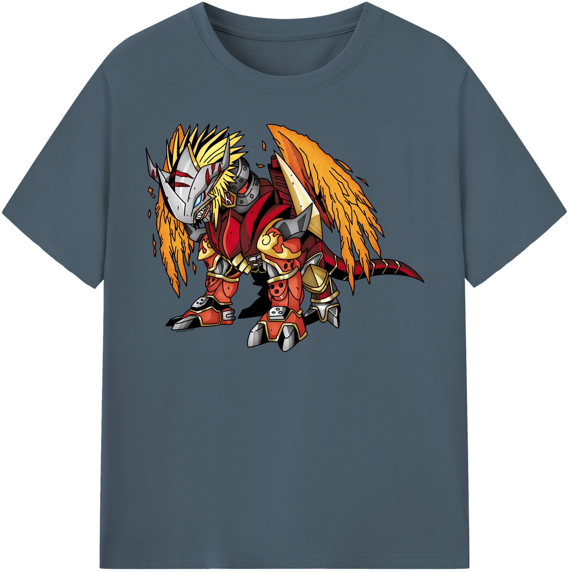 （画像用） Digimon デジタルモンスター/デジモン 綿100％半袖Tシャツ（フロントプリント）